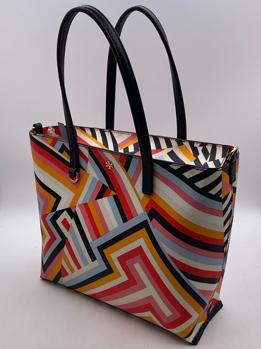 Tory Burch 10005607 Multicolor Geometric Tote Shoulder Bag